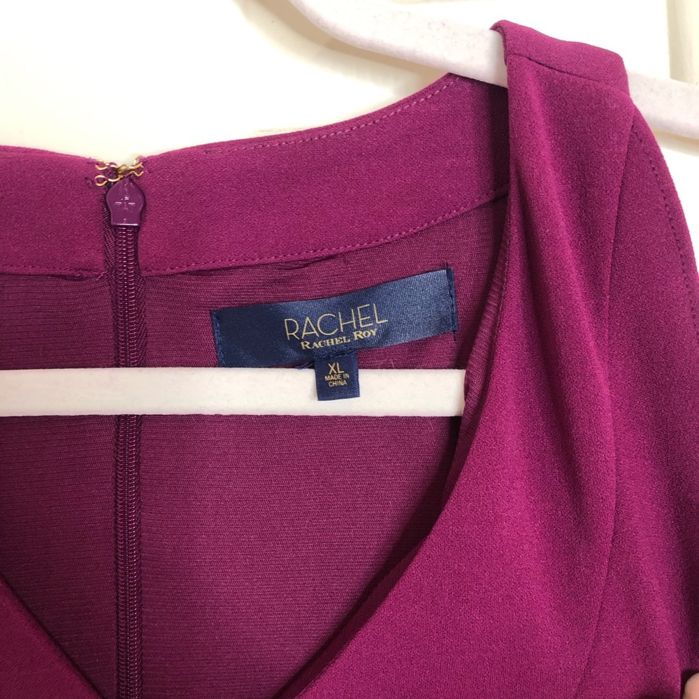Fuschia Rachel Roy Cocktail Dress - Picture 3 of 4